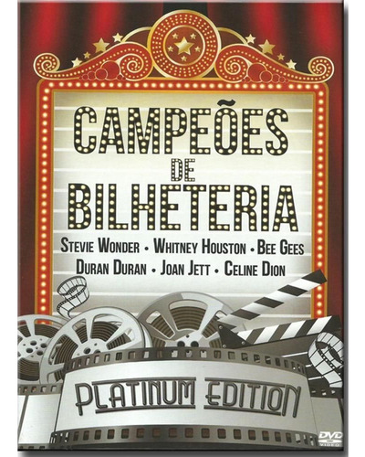 Dvd Campeões De Bilheteria Stevie Wonder Whitney Houston