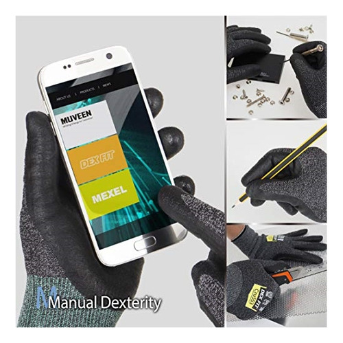 Guantes Resistentes A Cortes Dex Fit Nivel 5 Talla Xs 1 Par