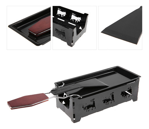 Asador De Queso Antiadherente Portátil Raclette Grill