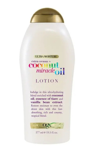 Loción Corporal Ogx Con Aceite De Coco Miracle 577 Ml