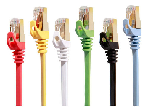 Cat 7 Cable Ethernet 3 Pies 6 Pack Cable De Mayor Velocidad