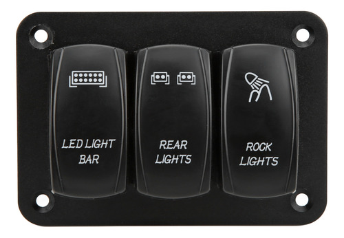Panel Basculante De 3 Bandas, Barra Led De 5 Pines, Retroilu