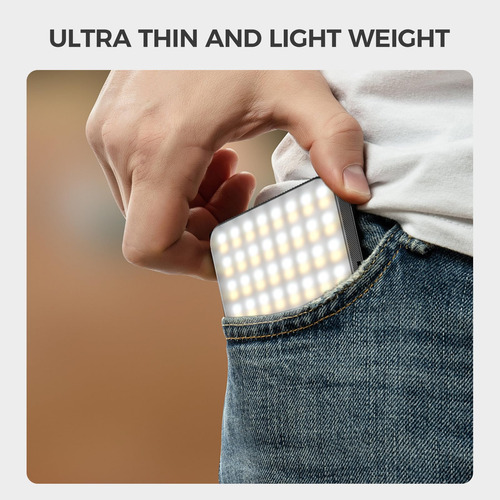 Luz Led Portátil Clip Magnético Para Teléfono Y Video Color