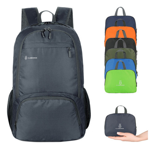 Mochila Plegable Ligera Para Hombres Y Mujeres, Impermeable,