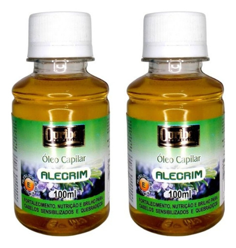 Oleo Capilar Ouribel Alecrim 100ml - Kit C/ 2un