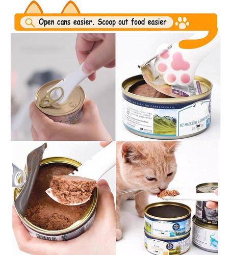 C Tapas Comida Para Gatos Con Cuchara De Comida Para Gatos