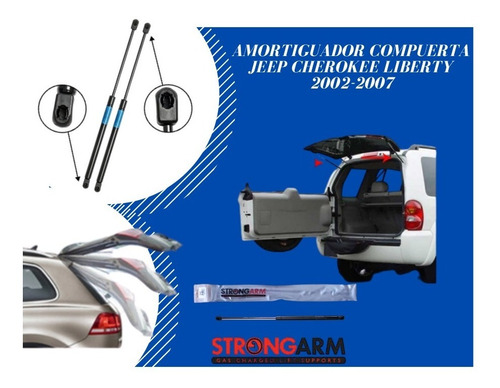 Amortiguador Compuerta Y Vidrio Para Jeep Cherokee Liberty