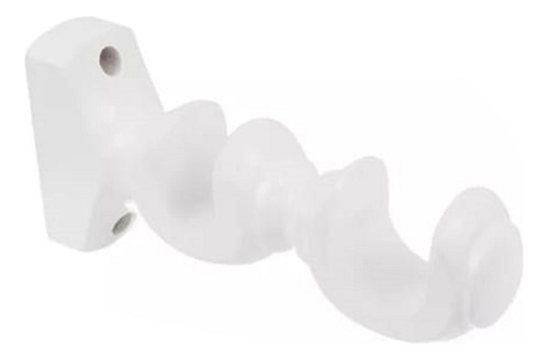 Kit Suporte Duplo 19/28mm Branco Madeira ( Par )