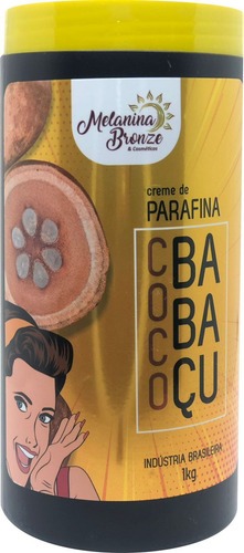 Creme De Parafina Coco Babaçu Melanina Bronze