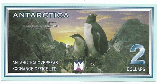 Fk Billete Antartida 2 Dolares 1999 Sin Circular 