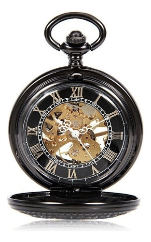 Antiguo Reloj De Bolsillo Mecánico Romano, Grande