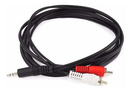 Cable Mini Plug Macho 3.5 Mm A 2 Rca Macho 1.50 Mts