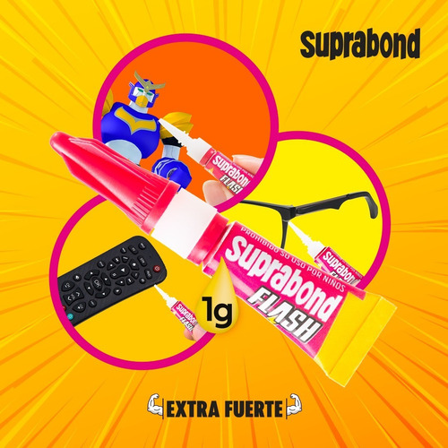 Imagen 3 de 8 de Adhesivo Instantáneo Suprabond Flash 3-en-1 Sin Desperdicio