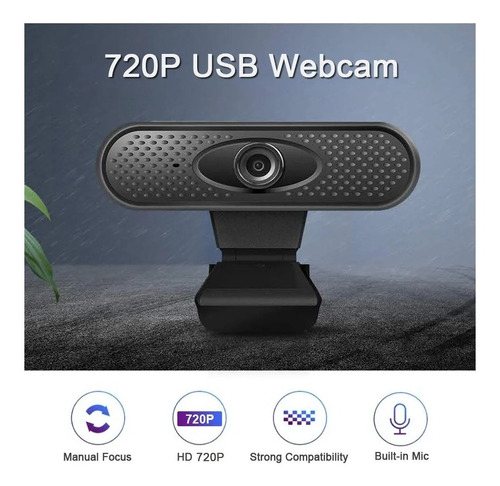 Camara Web Usb 720p Webcam Microfono Incorporado