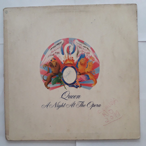 Lp Vinil (g+) Queen A Night At The Opera 2a Ed Br 1982 C/enc