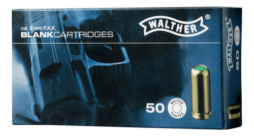 Fogueos Walther 9mm Caja 50 Unidades Fabricación Alemana 