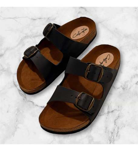 Sandalia Estilo Birken De Doble Correa