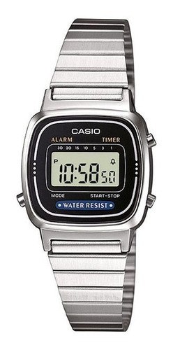 Imagen 1 de 3 de Reloj Casio La670wd Plateado Vintage Digital La670 -original
