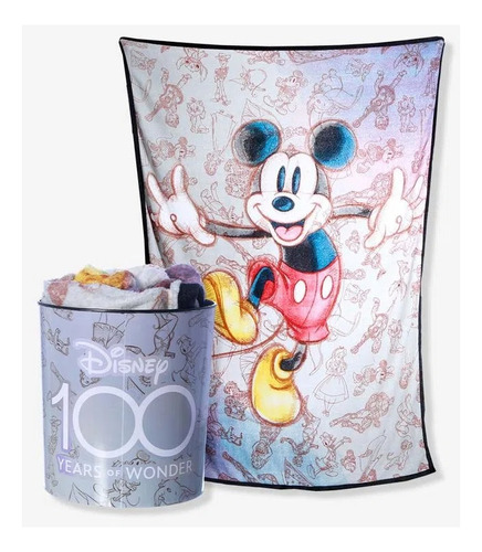 Kit Mantinha Com Balde Disney 100 Anos Zona Criativa