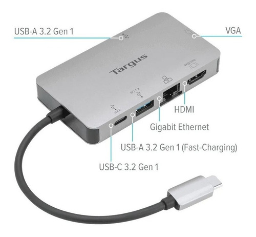 Docking Station Targus Dock419usz 4k Hdmi Vga Usb-c