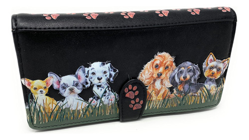 Shag Wear Puppy Love - Cartera Grande Para Mujer, Color Negr