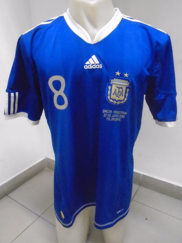Camiseta Argentina V Grecia Mundial 2010 Verón 8 Estudiantes