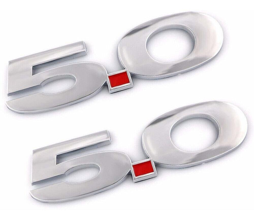  5.0 Emblems Badges 3d Nameplate Fender Letter Replacement F