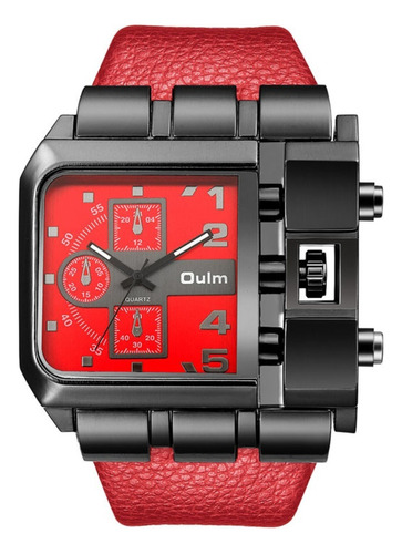 Relojes Oulm Quartz Waterproof Hombre Mesa De Cinturón