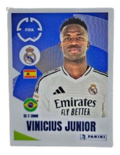 Figurita Vinicius Junior Album Mundial De Clubes 2025 Vinicius Vinicius