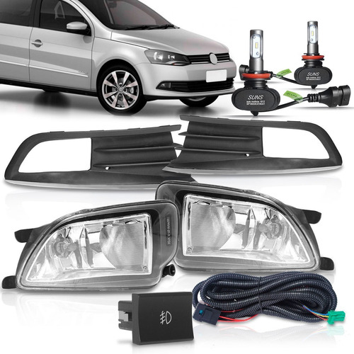 Kit Farol De Milha Gol G6 2014 + Ultra Led Super Branca