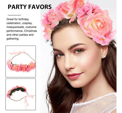 Diademas Artificiales Con Flores Artificiales, Diadema Con F