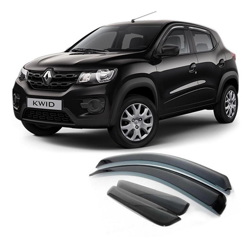 Calha Renault Kwid 2017 A 2020 Defletor De Chuva 4 Portas