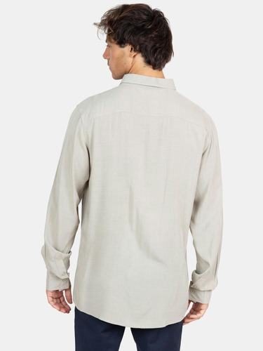 Camisa Ml Sunset Shore Khaki Hombre Maui And Sons