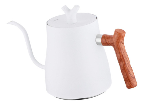 Cafetera Con Cuello De Cisne Y Mango De Madera, Tetera Para