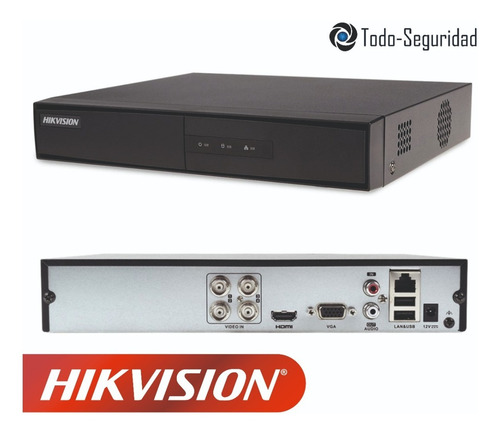 Imagen 4 de 10 de Kit Seguridad Hikvision Dvr 4ch + 2 Cámaras 2mp 1080p +disco