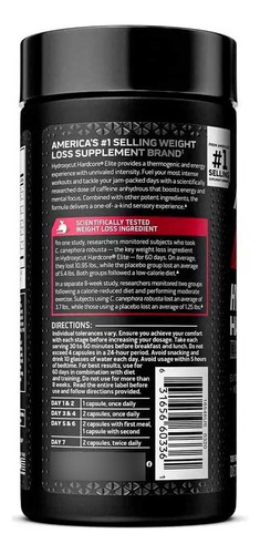 Termogênico Hydroxycut Hardcore Elite Muscletech - (60 Caps)