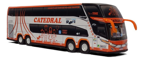 Miniatura Ônibus Catedral G7 New Time 4 Eixos 30cm