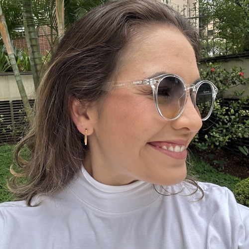 Óculos Baixa Pace Fusion Transparente Com Azul Degradê
