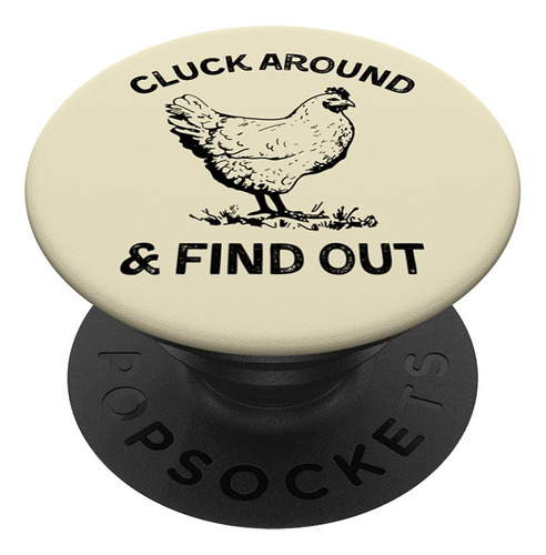 Cacarear Descubrir Divertido Pollo Adulto Humor Popsockets