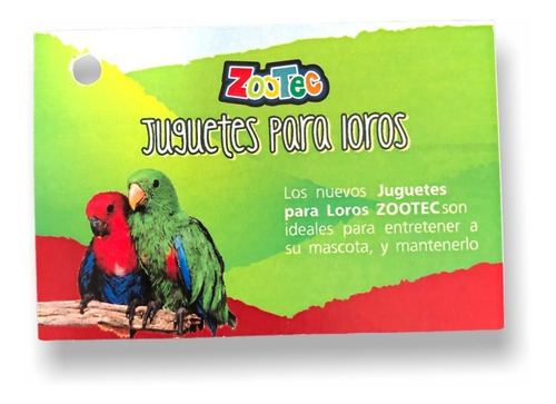 Imagen 7 de 9 de Juguete P/ Loro Madera Perico Percha Pajaros Medianos Zootec