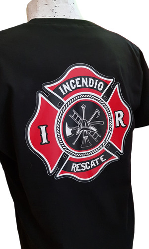 Remera Para Bomberos,  Estampada