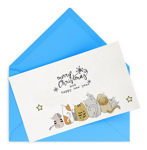 Merry Christmas Sellos Y Dies Set, Cat Words Snowflake Clear