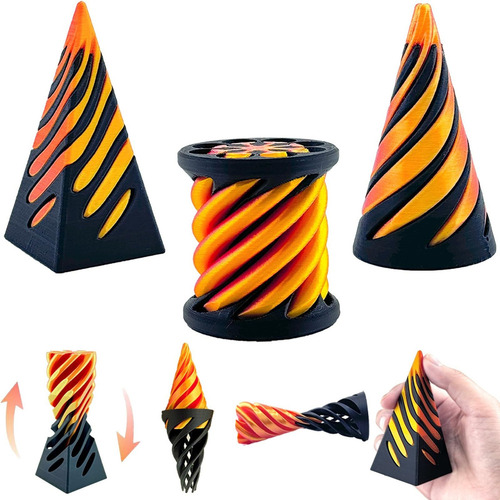 3 Paquetes Conos Espirales Imposibles, Juguete Antiestrés