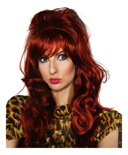 Peluca Allaura Peggy Bundy Big Red Para Mujer, Disfraz De Lo