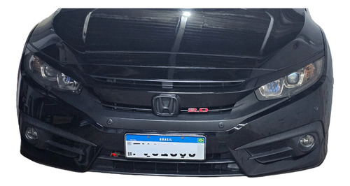 Emblema Grade 2.0 Preto Com Vermelho Honda Civic G9 G10