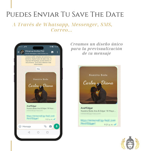 Save The Date Digital Personalizada Boda
