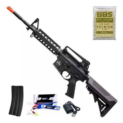 Rifle Airsoft M4a1 M4 Cqb Ris Mola Spring Fuzil Arsenal Rio