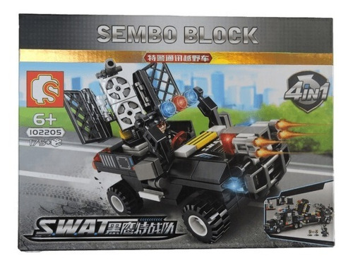 Juego De Bloques Tipo Lego Swat Policia