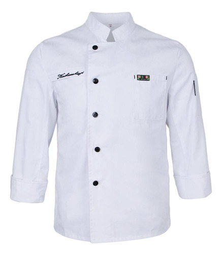 Chaqueta De Chef De Manga Corta, Chaqueta De Panadería Para