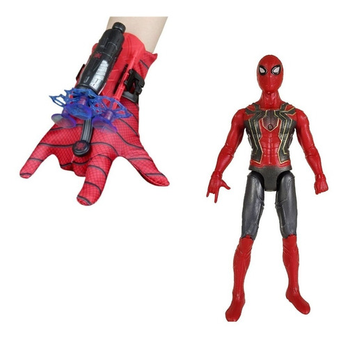 Juguete Guante Spiderman Figura Coleccionable Lanza Dardos